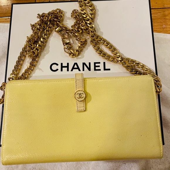 Chanel CC  botton  long Wallet on chain - Picture 2 of 8